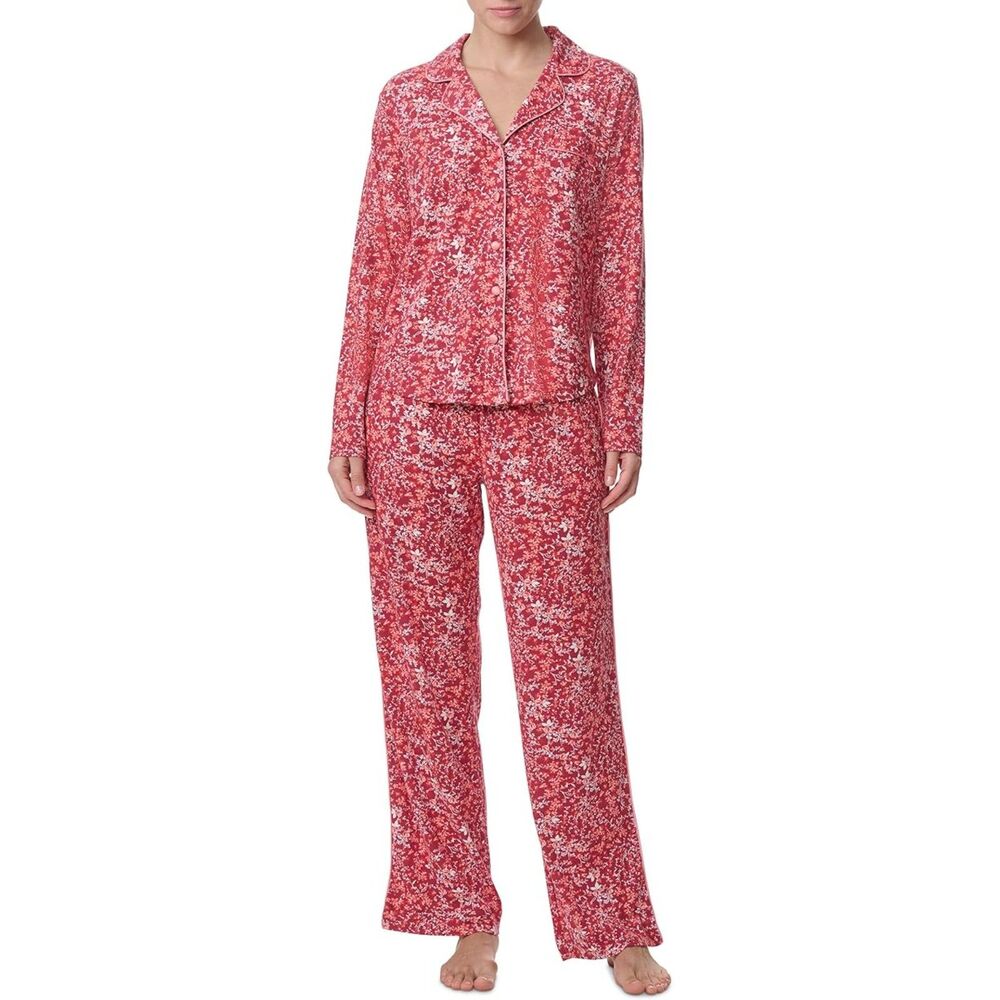 NWT Sz Small Petite Comfy ENGLISH BEAUTY Pajama Lounge 2 Pc Set KAREN NEUBERGER